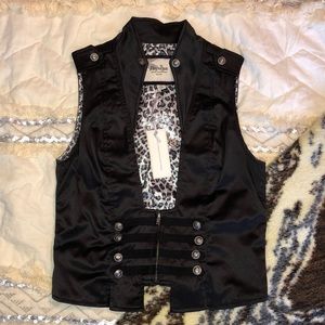 Papaya Black Vest